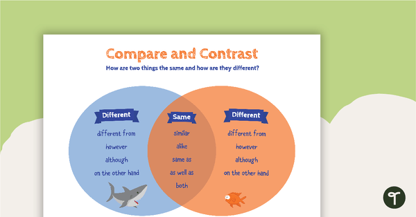 Go to Compare and Contrast - Vocabulary Poster teaching resource