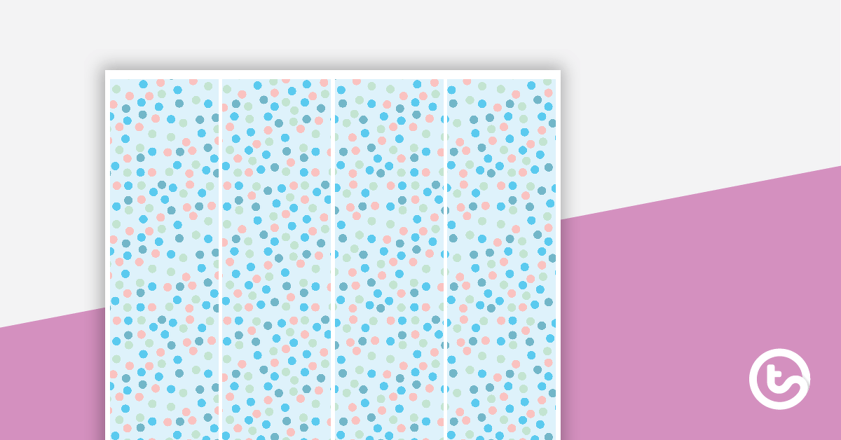 Pastel Dots - Border Trimmers teaching-resource