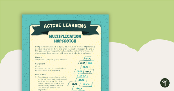 Go to Multiplication Hopscotch Active Learning teaching resource