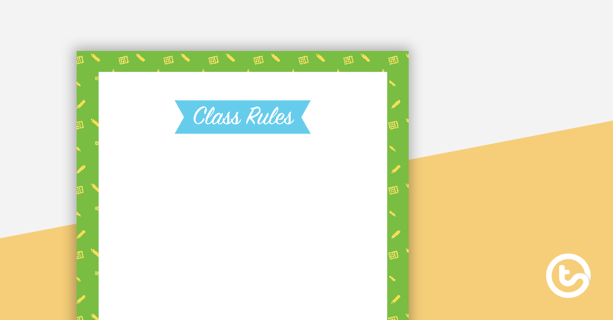 Calculator Pattern - Class Rules teaching-resource