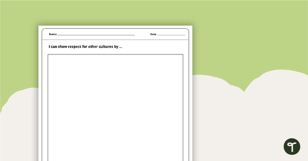Go to Respecting Other Cultures - Worksheet teaching resource