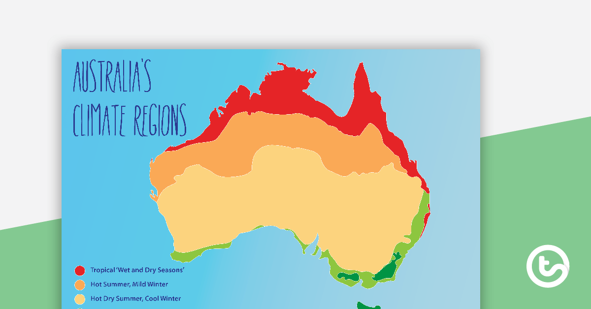 Australian Climate Regions Poster and Worksheet teaching-resource