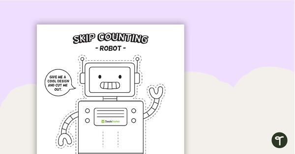 Go to Skip Counting Robot - Template teaching resource