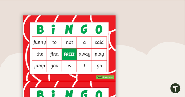 Go to Dolch Pre-Primer Sight Words Bingo teaching resource