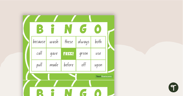 Go to Second Grade - Dolch Sight Word Bingo teaching resource