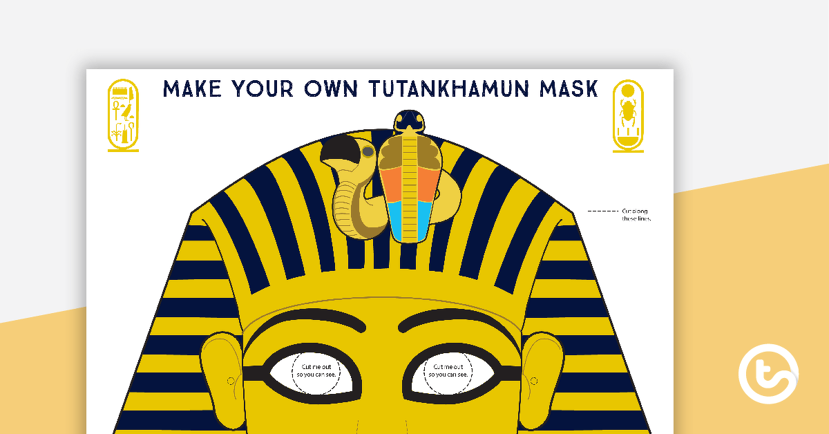 Make Your Own King Tutankhamun Mask teaching-resource