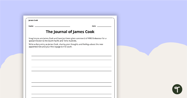 Go to The Journal of James Cook - Writing Task teaching resource