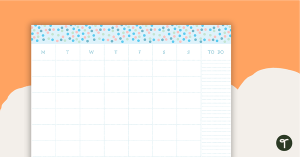 Go to Pastel Dots - Monthly Overview teaching resource