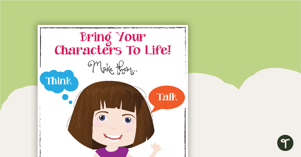 Go to Bring Your Characters To Life Poster teaching resource