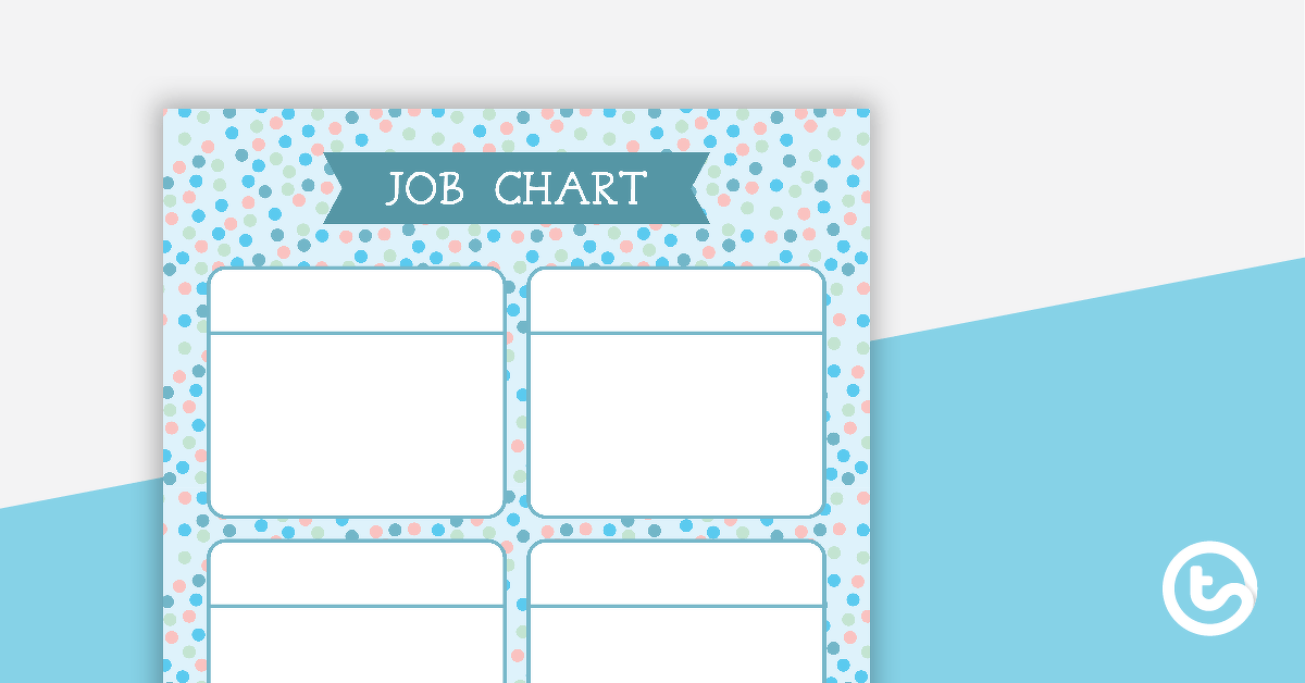 Pastel Dots - Job Chart teaching-resource