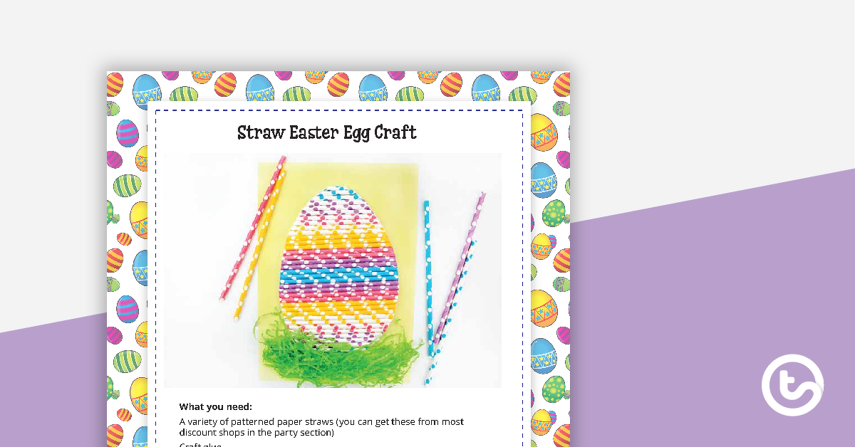 Easter Egg Craft Activity teaching-resource