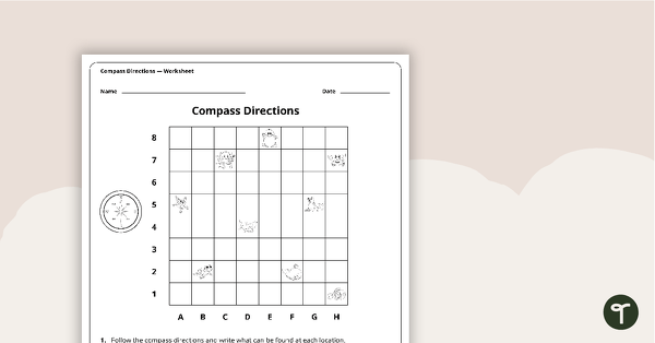 Go to Compass Directions Worksheet teaching resource