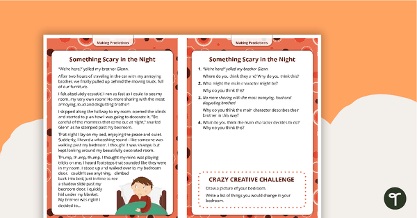 Go to 60 Comprehension Strategy Task Cards teaching resource