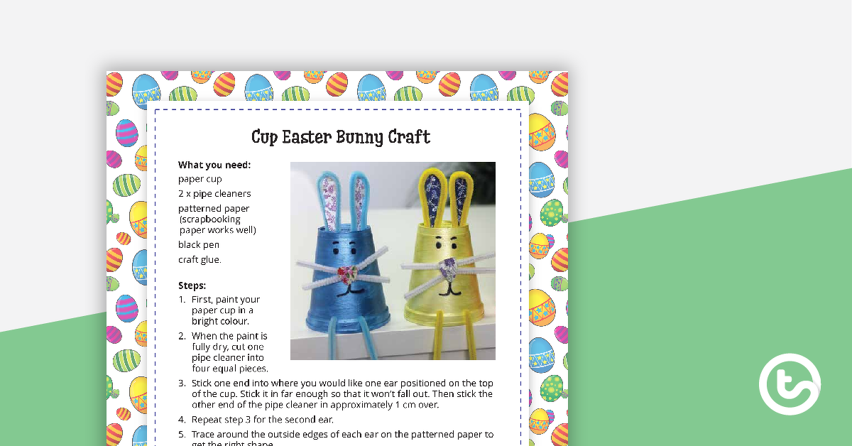 Easter Bunny Craft Activity teaching-resource