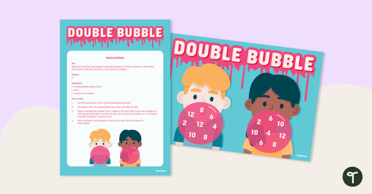 Double Bubble - Doubling Game teaching-resource