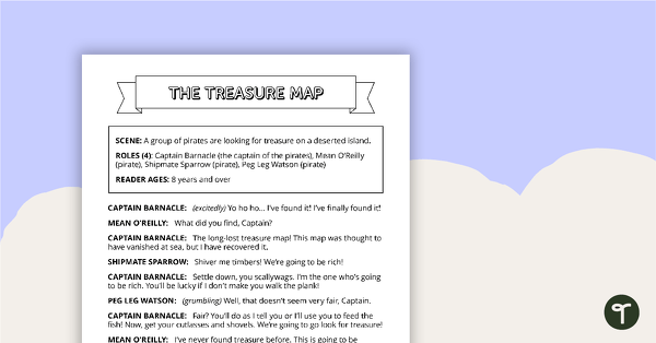 Go to Readers' Theater Script - Treasure Map teaching resource