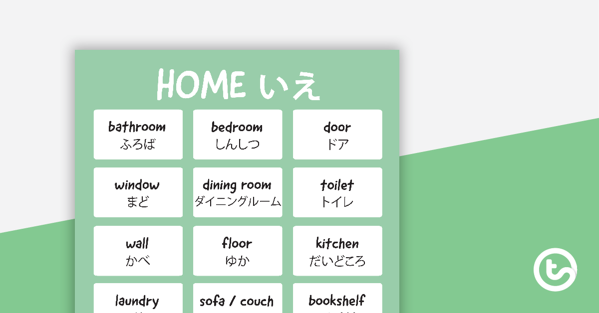 Hiragana Home Poster teaching-resource