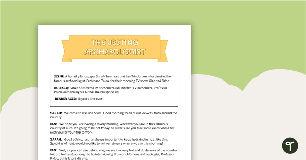 Go to Comprehension - Jesting Archaeologist teaching resource