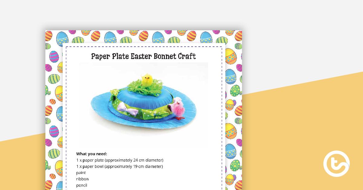 Easter Hat Craft Activity teaching-resource