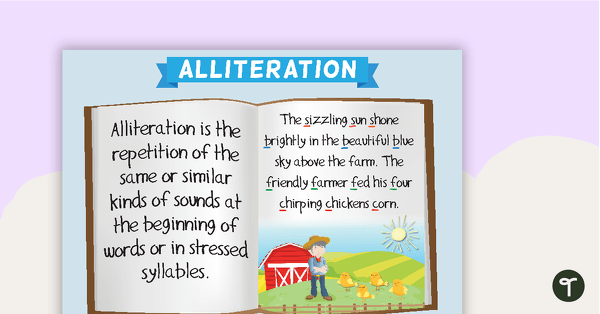 Go to Alliteration Poster teaching resource