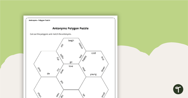 Go to Antonyms Polygon Puzzle teaching resource