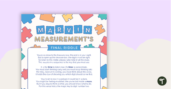 Go to Marvin Measurement's Treasure Box - Whole Class Game teaching resource