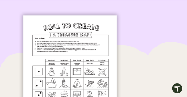 Go to Roll to Create a Treasure Map teaching resource