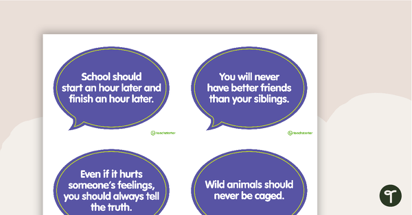 Go to Opinion Prompt Cards – Set 2 teaching resource