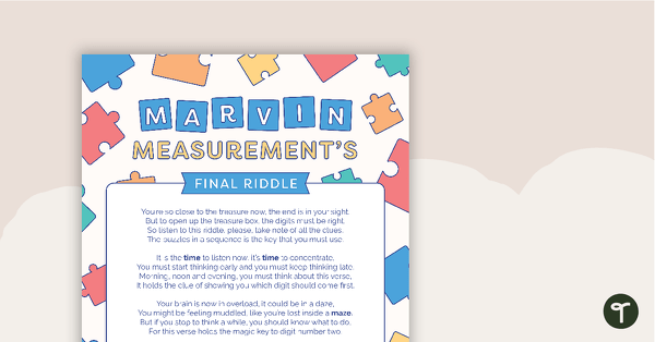 Go to Marvin Measurement's Treasure Box - Whole Class Game teaching resource