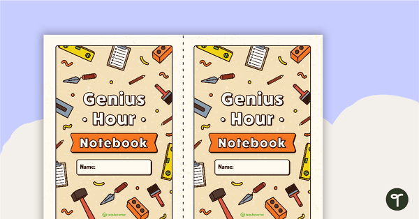 Go to Genius Hour Project Half Size Notebook Template teaching resource