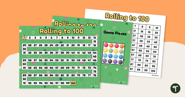 Go to Rolling to 100 Board Game teaching resource