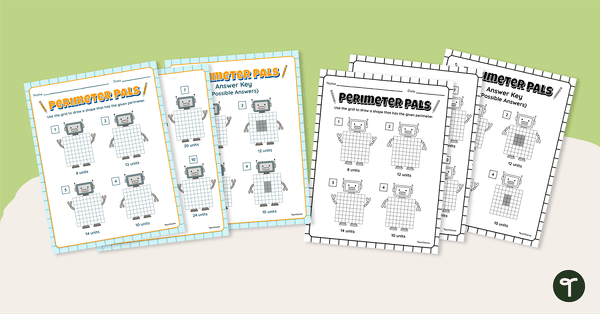 Go to Draw the Perimeter Worksheet teaching resource