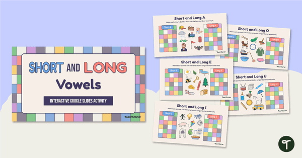 Go to Short and Long Vowels Google Interactive Activity teaching resource