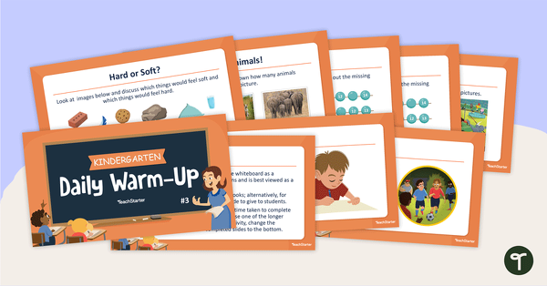 Go to Kindergarten Daily Warm-Up - PowerPoint 3 teaching resource