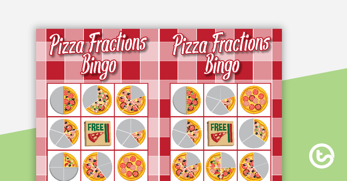 Pizza Fraction Bingo teaching-resource