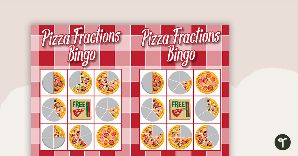 Go to Pizza Fraction Bingo teaching resource