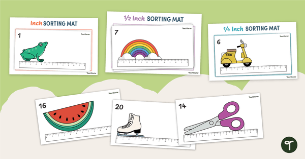 Go to Nearest Inch, 1/4 Inch, 1/2 Inch Sorting Activity teaching resource