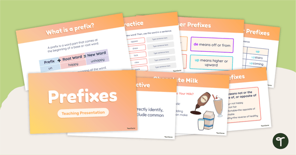 Go to Prefixes Interactive Teaching Presentation teaching resource