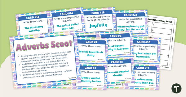 Go to Adverbs Scoot teaching resource