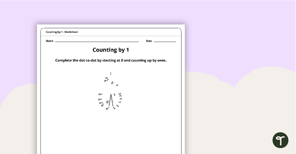 Go to Dot-to-Dot Drawing - Counting by 1 - Arrow teaching resource