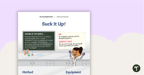 Go to Science Experiment - Suck It Up! teaching resource