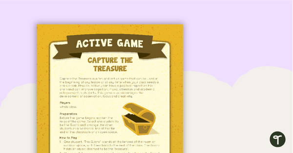 Go to Capture the Treasure Active Game teaching resource