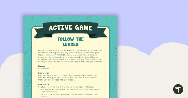 Go to Follow the Leader Active Game teaching resource