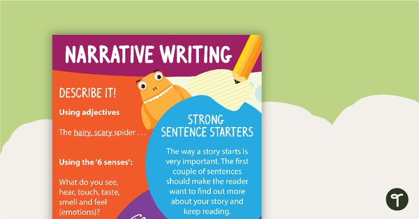 Go to Narrative Writing Poster teaching resource