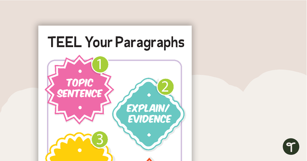 Go to TEEL Paragraph Structure - Poster and Worksheets teaching resource