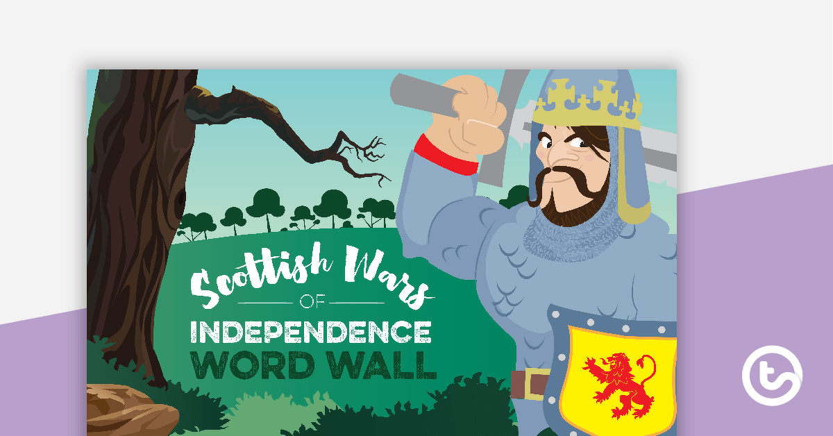 Scottish Wars of Independence Word Wall Vocabulary teaching-resource