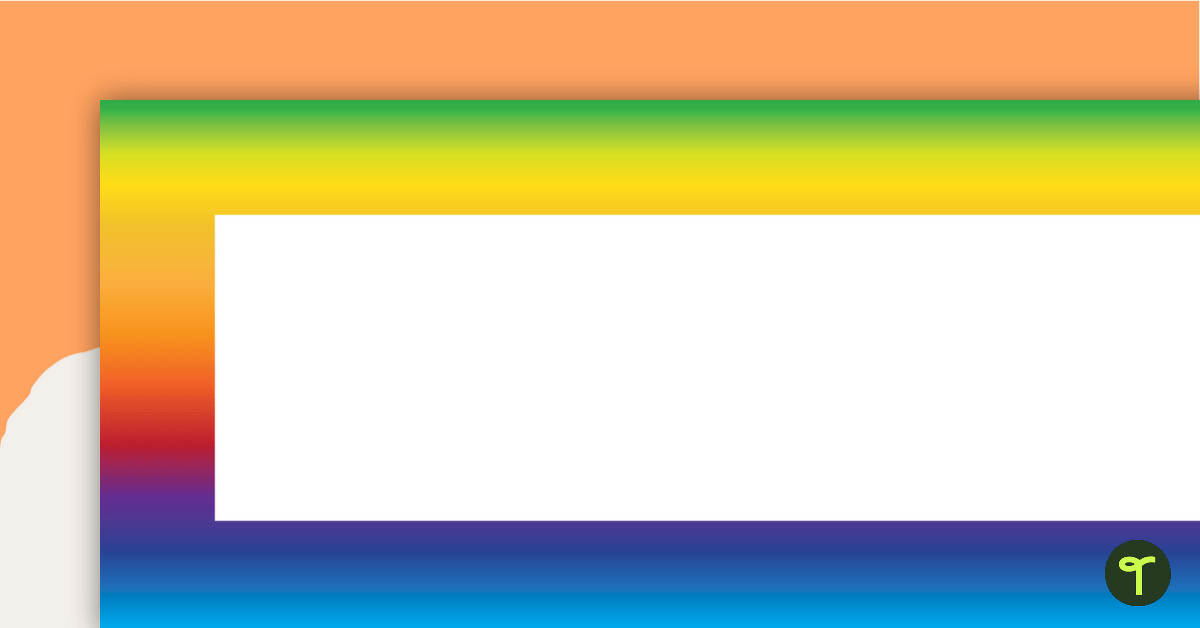 Rainbow - Display Banner teaching-resource