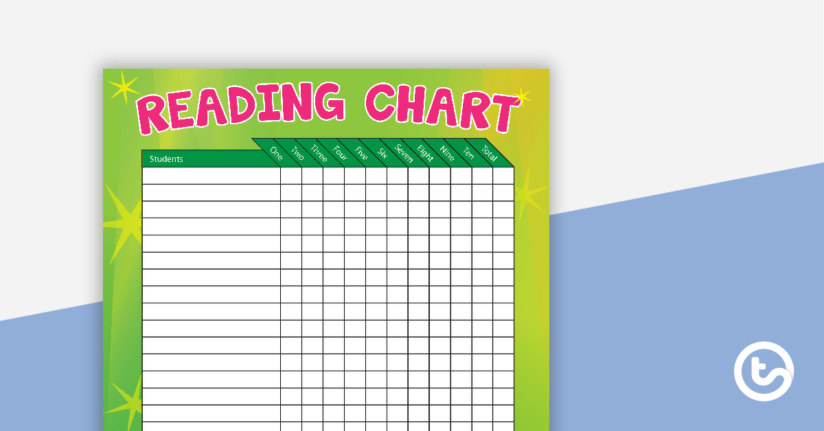 Student Reading Chart teaching-resource