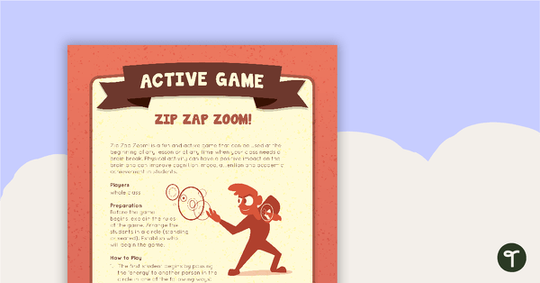 Go to Zip Zap Zoom! Active Game teaching resource