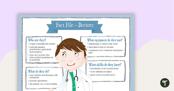 Go to Doctors Fact File and Report Writing Scaffold teaching resource